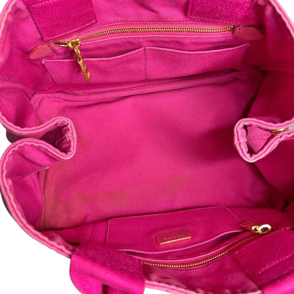 Prada Pink Canapa GM Tote with Dust Bag - Picture 12 of 12